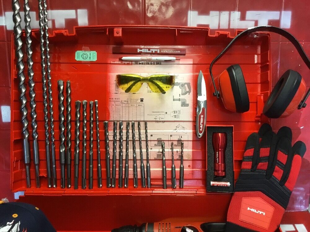 HILTI TE 6-S HAMMER DRILL,WITH TE DRS-M, FREE EXTRAS