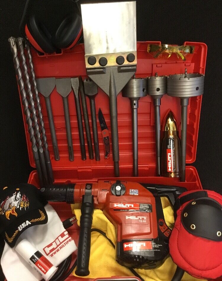 HILTI TE 56, PREOWNED, FREE THERMO, BITS, CHISELS, A LOT OF EXTRA , FAST SHIP