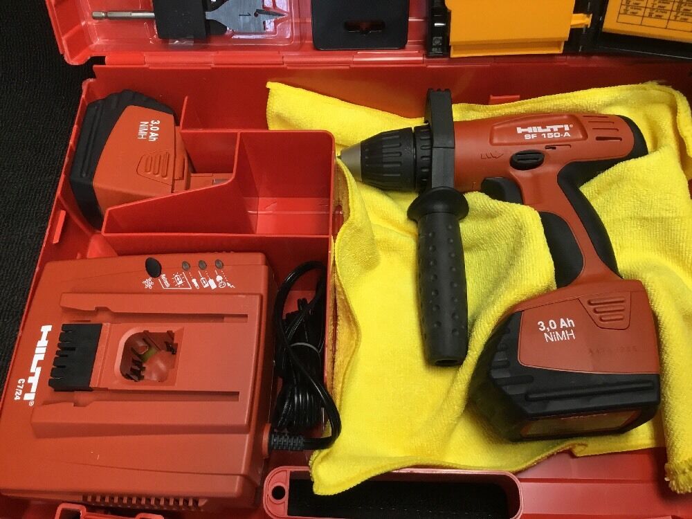 HILTI SF 150-A CORDLESS DRILL SET, NEW, FREE BITS, GRINDER, EXTRAS