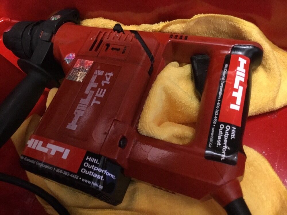 HILTI TE 14 PREOWNED, ORIGINAL, FREE TABLET, BITS, EXTRAS