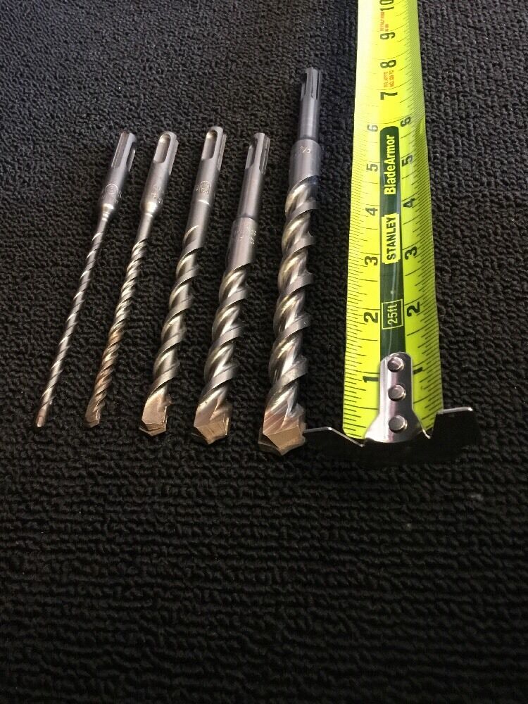 HILTI -BOSH BIT SDS PLUS, 5/8", 1/2", 3/8", 1/4", 3/16",NEW, FREE HAT