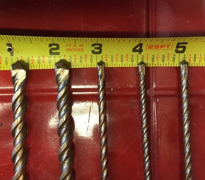 HILTI DRILL BIT 3/8", 3/16" SDS PLUS, SET OF 5,