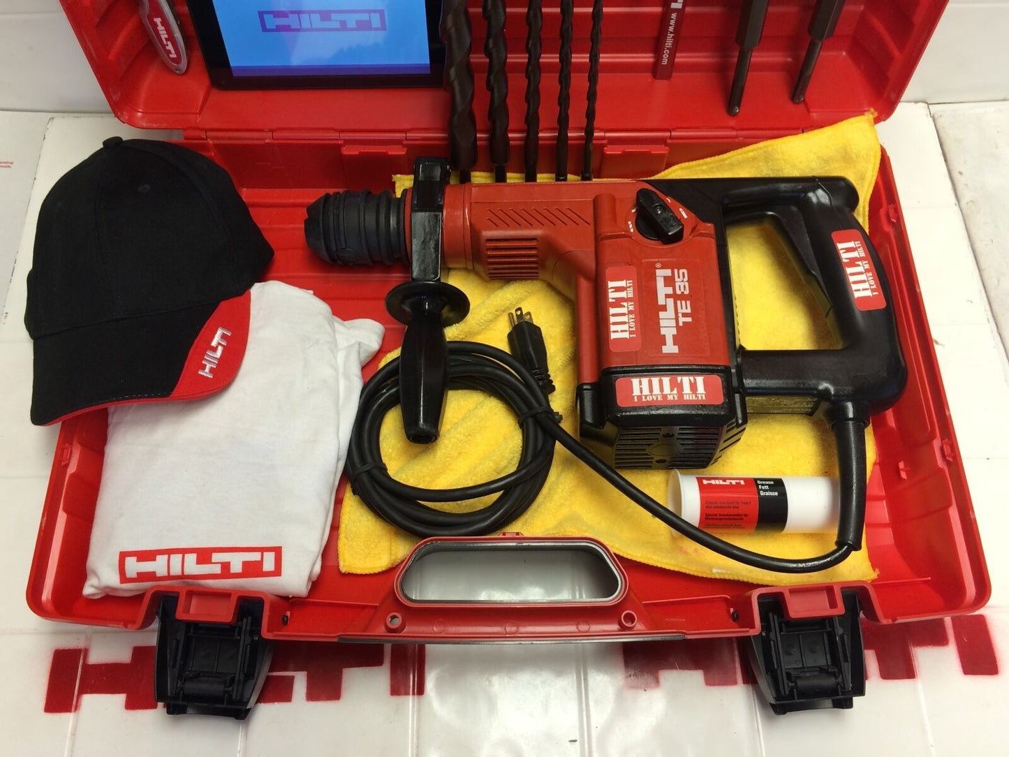 HILTI TE 35, PREOWNED, ORIGINAL, FREE TABLET, BITS