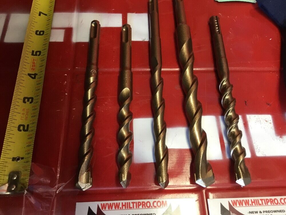 HILTI DRILL BIT 1/2", 5/8" SDS PLUS, SET OF 5