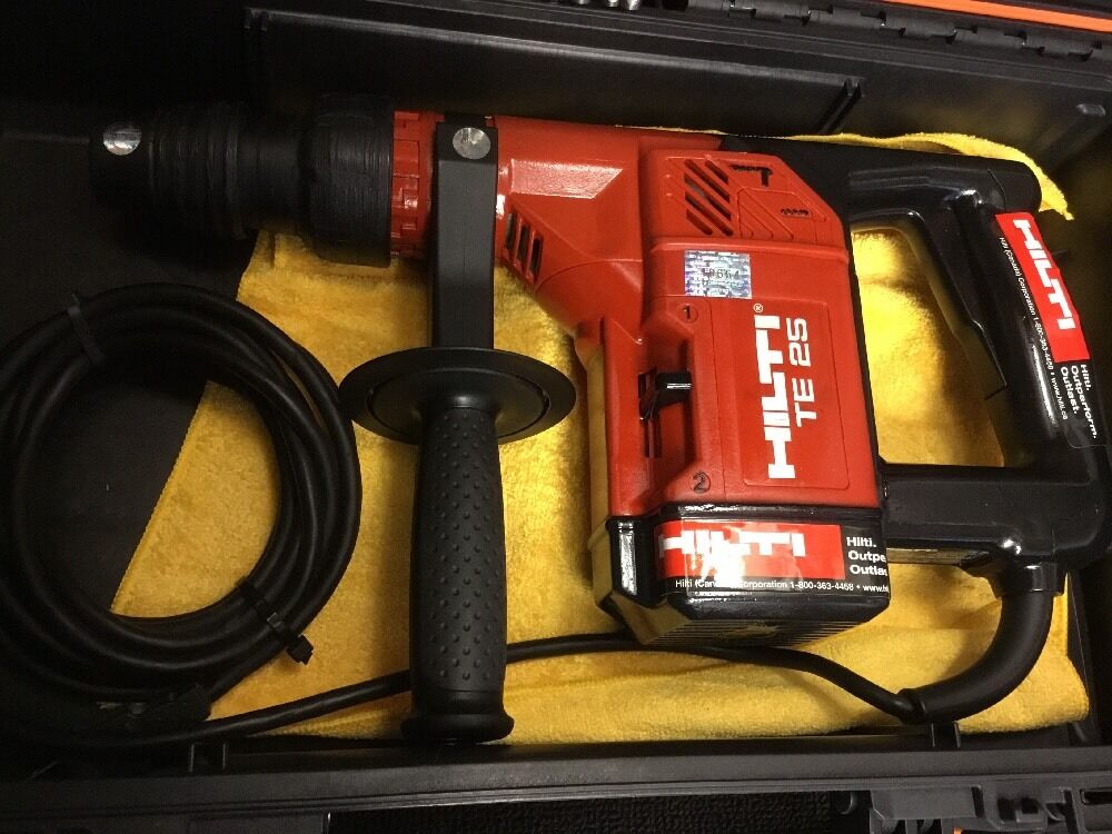 HILTI TE 25, PREOWNED, FREE THERMO, DRILL BITS, A LOT OF EXTRAS