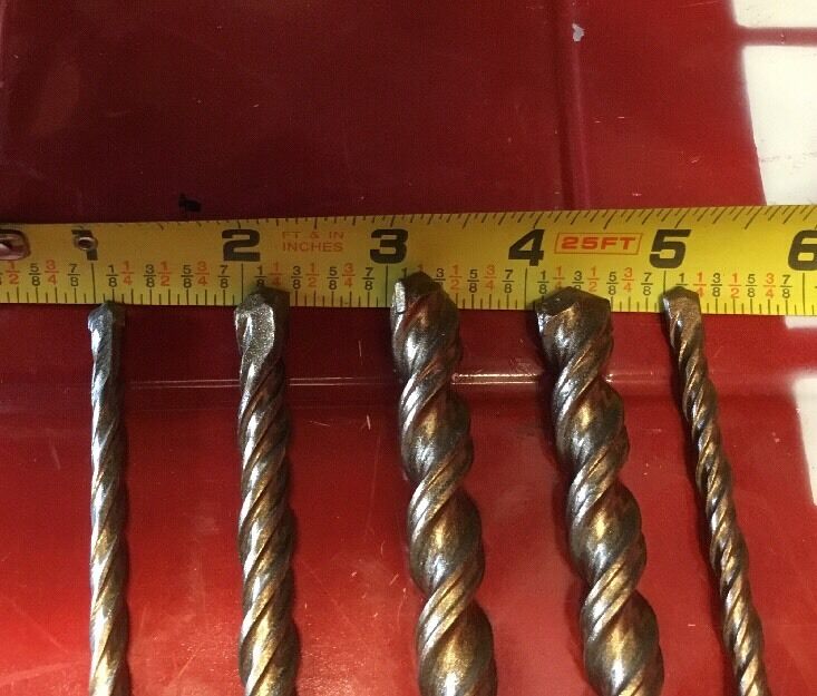 HILTI DRILL BIT 1/2", 1/4", 3/8" SDS PLUS, SET OF 5