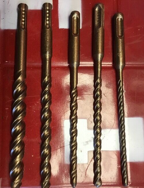 HILTI DRILL BIT 1/2", 3/8", 1/4" SDS PLUS, SET OF 5,