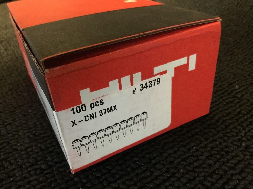 HILTI X-DNI 37 MX - BOX - 100 PC, FREE HAT, FAST SHIP