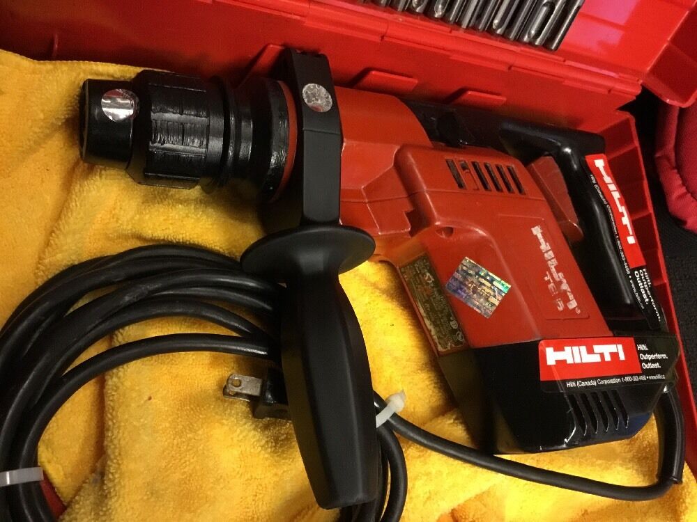 HILTI TE 5 PREOWNED, FREE COFFEE MUG, BITS, LOT OF EXTRAS