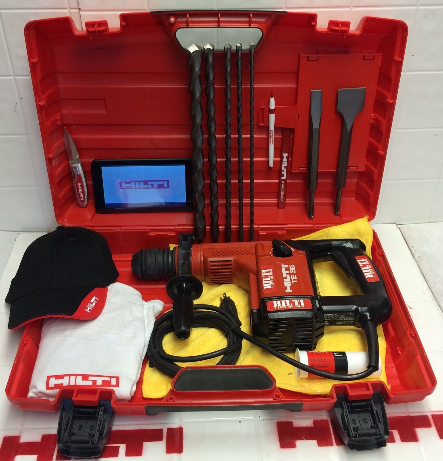 HILTI TE 35, PREOWNED, ORIGINAL, FREE TABLET, BITS