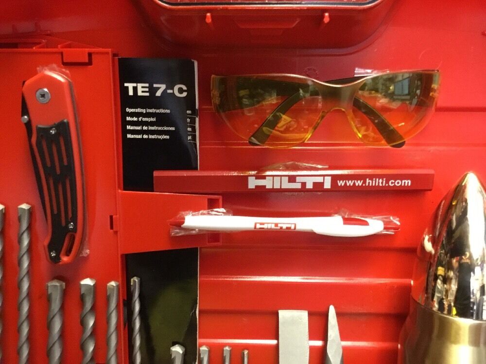 HILTI TE 7-C HAMMER DRILL, DURABLE, GERMANY, FREE EXTRAS