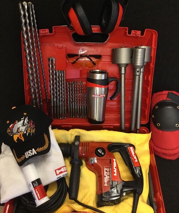 HILTI TE 6-S PREOWNED, FREE COFFEE MUG, LOT OF EXTRAS