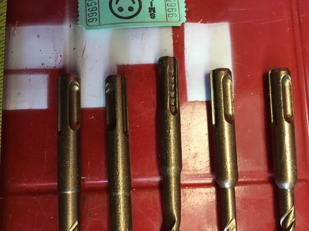 HILTI DRILL BIT 3/8", 1/4" SDS PLUS,SET OF 5,