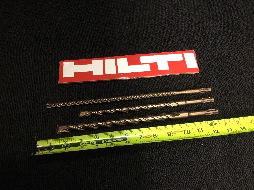 HILTI - BOSH BIT SDS PLUS 3/8", 1/2" , AND 5/8" PREOWNED, FREE HAT