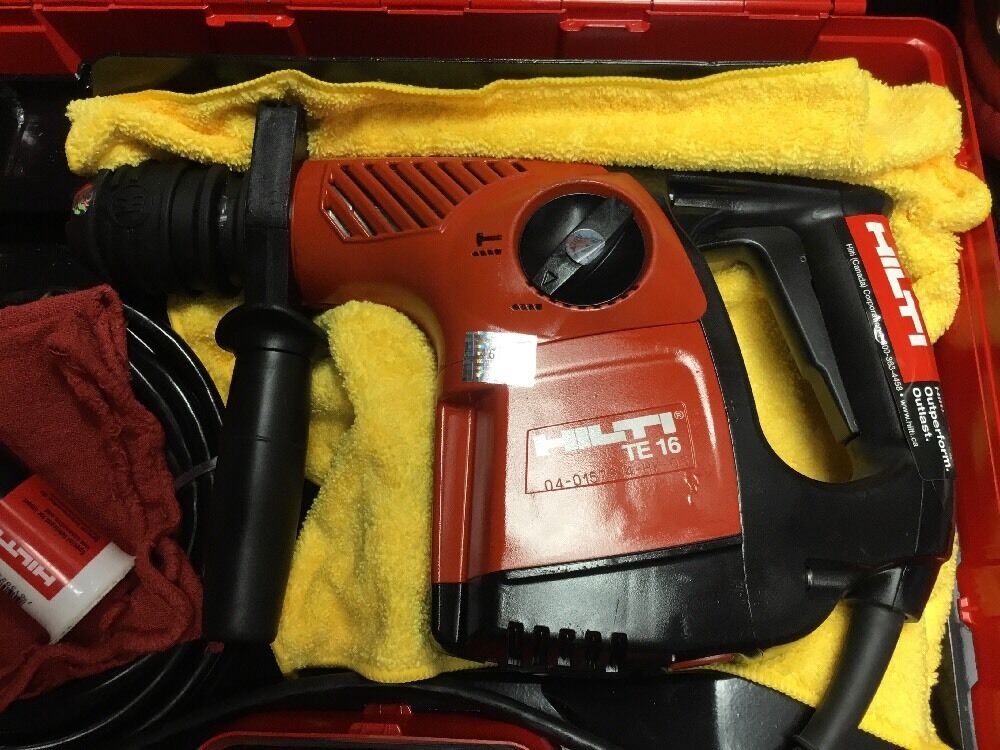 HILTI TE 16 HAMMER DRILL, PREOWNED, FREE TABLET, BITS, EXTRAS