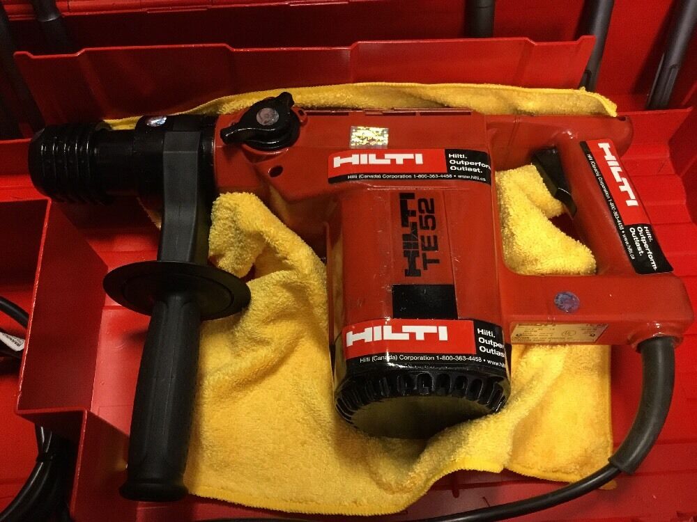 HILTI TE 52 PREOWNED, FREE LASER METER, BITS AND CHISELS, FAST SHIP