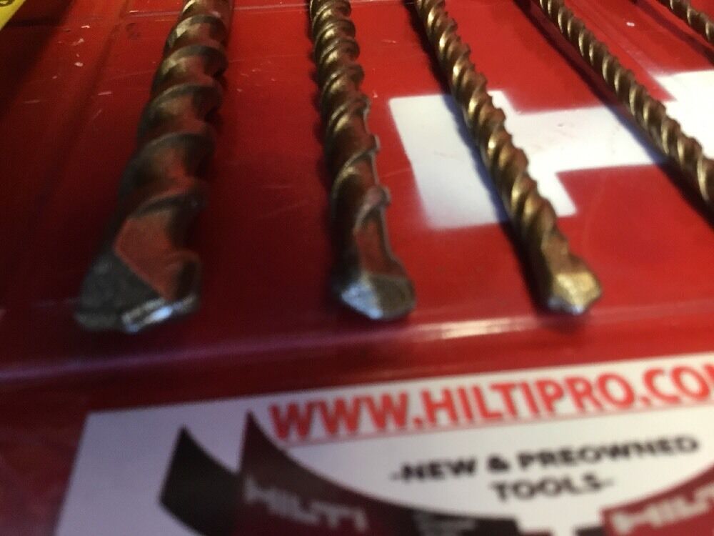 HILTI DRILL BIT 1/2", 1/4", 3/8" SDS PLUS, FREE EXTRAS, SET OF 5,