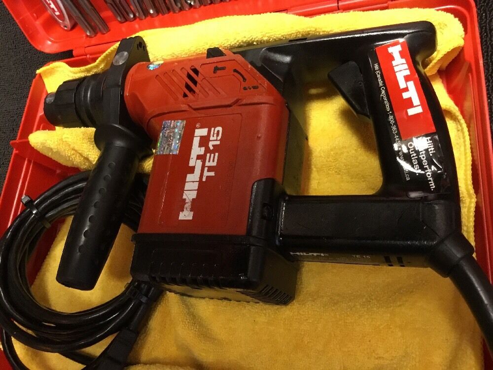 HILTI TE 15, GREAT CONDITION, FREE ANGLE GRINDER, BITS, EXTRAS