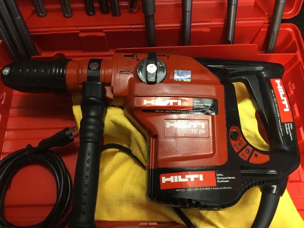 HILTI TE 56, PREOWNED, FREE THERMO, BITS, CHISELS, A LOT OF EXTRA , FAST SHIP