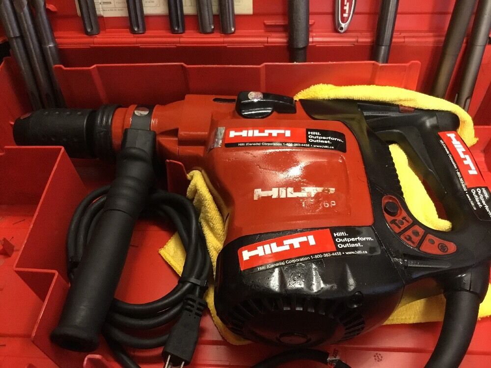 HILTI TE 76 P, PREOWNED, FREE TABLET, BITS, CHISEL, EXTRAS, FAST SHIP