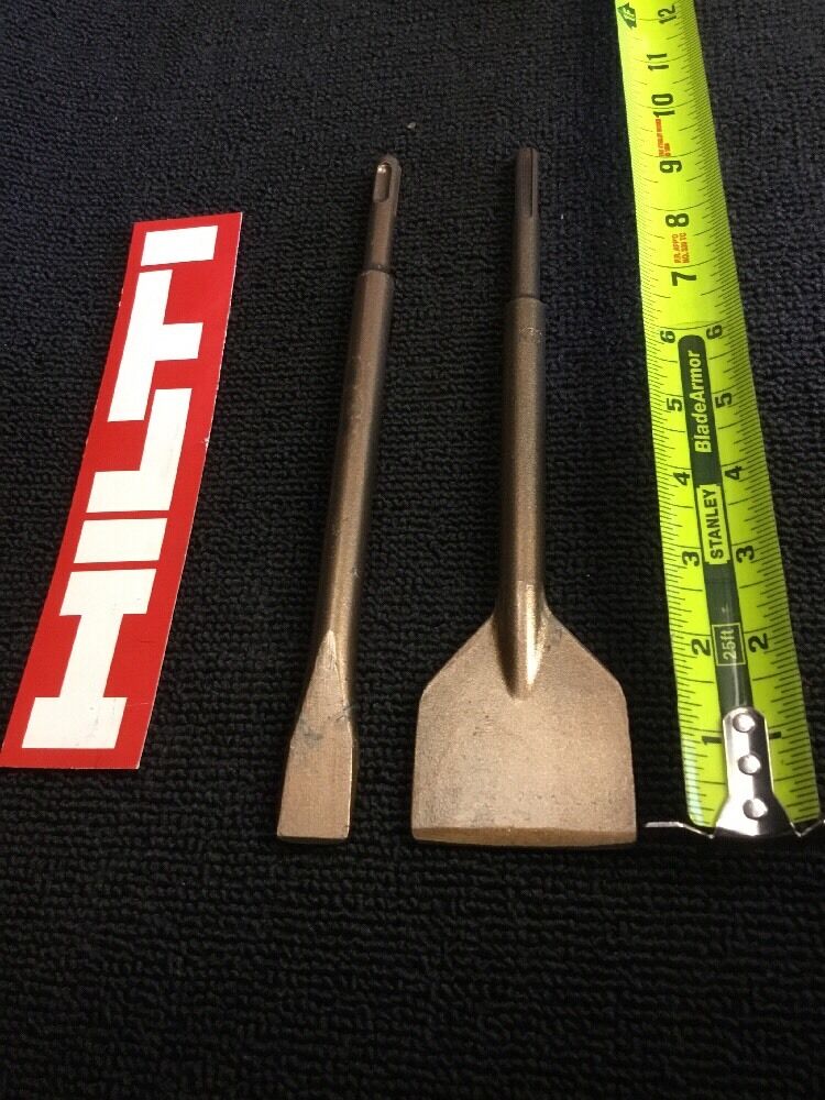 HILTI CHISEL SDS PLUS FLAT 2-1/4" X 9" AND 3/4" X 9", HAT