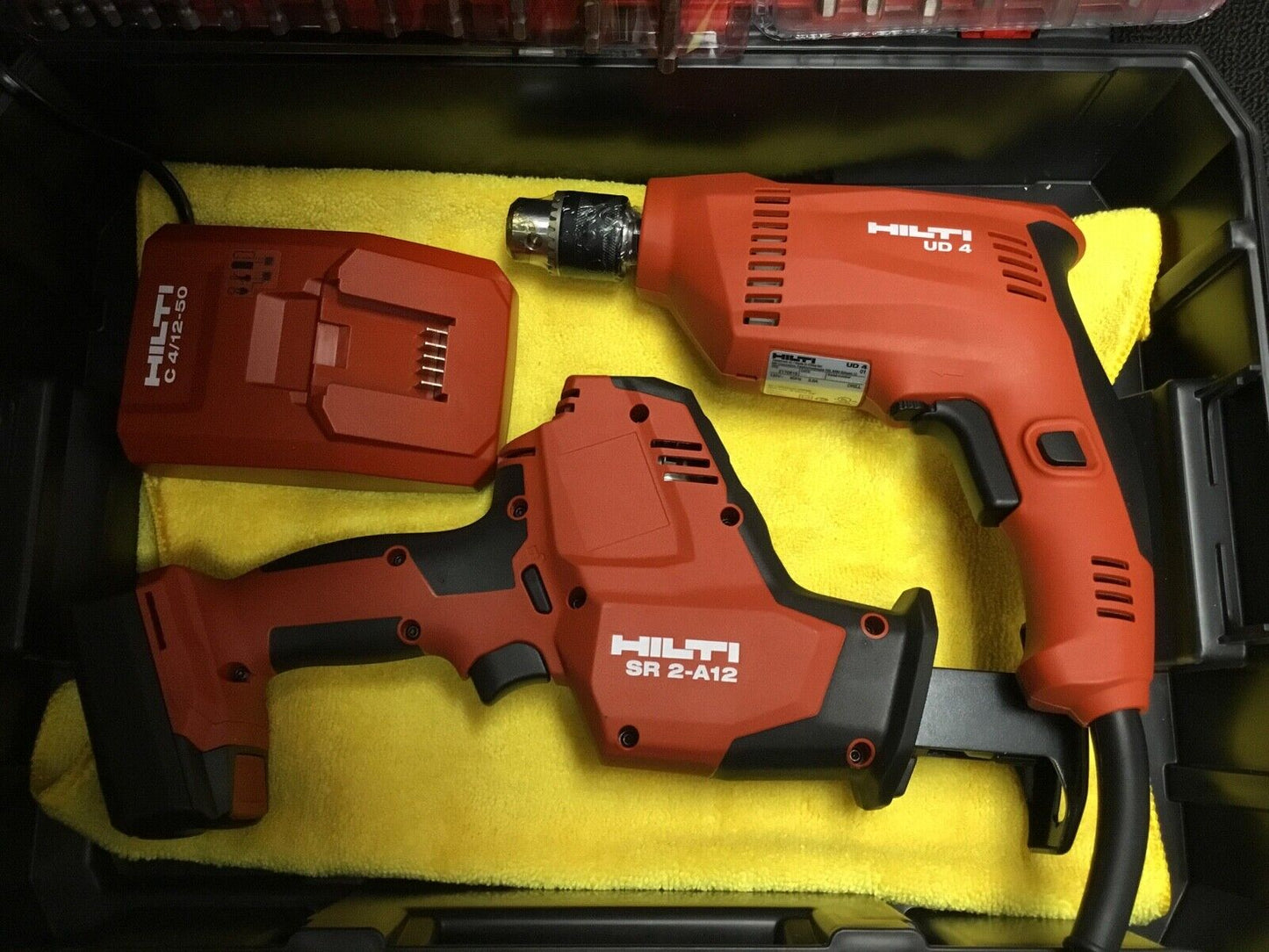 HILTI UD 4 HAMMER DRILL, SR 2-A12 Recip saw, 2 BATTERIES, ALL NEW, FAST SHIP