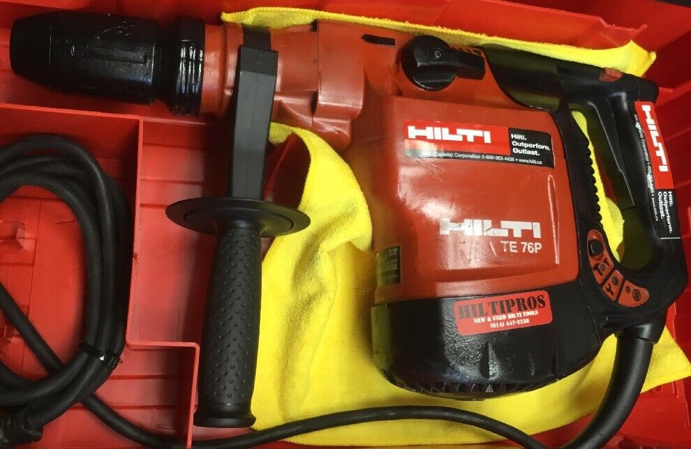 HILTI TE 76P HAMMER, PREOWNED, FREE SID 2-A, BITS, CHISELS, EXTRAS, FAST SHIP