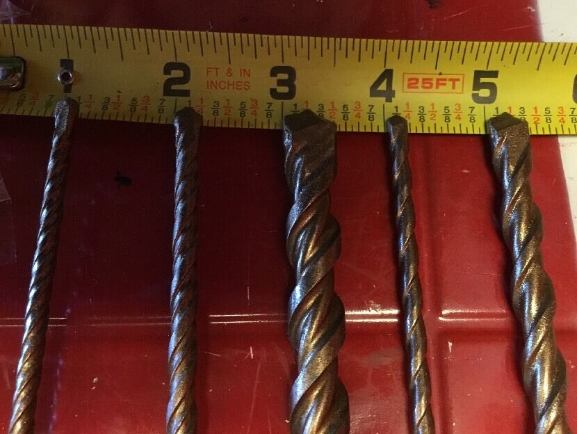 HILTI DRILL BIT 1/2", 1/4", 3/8" SDS PLUS, SET OF 5