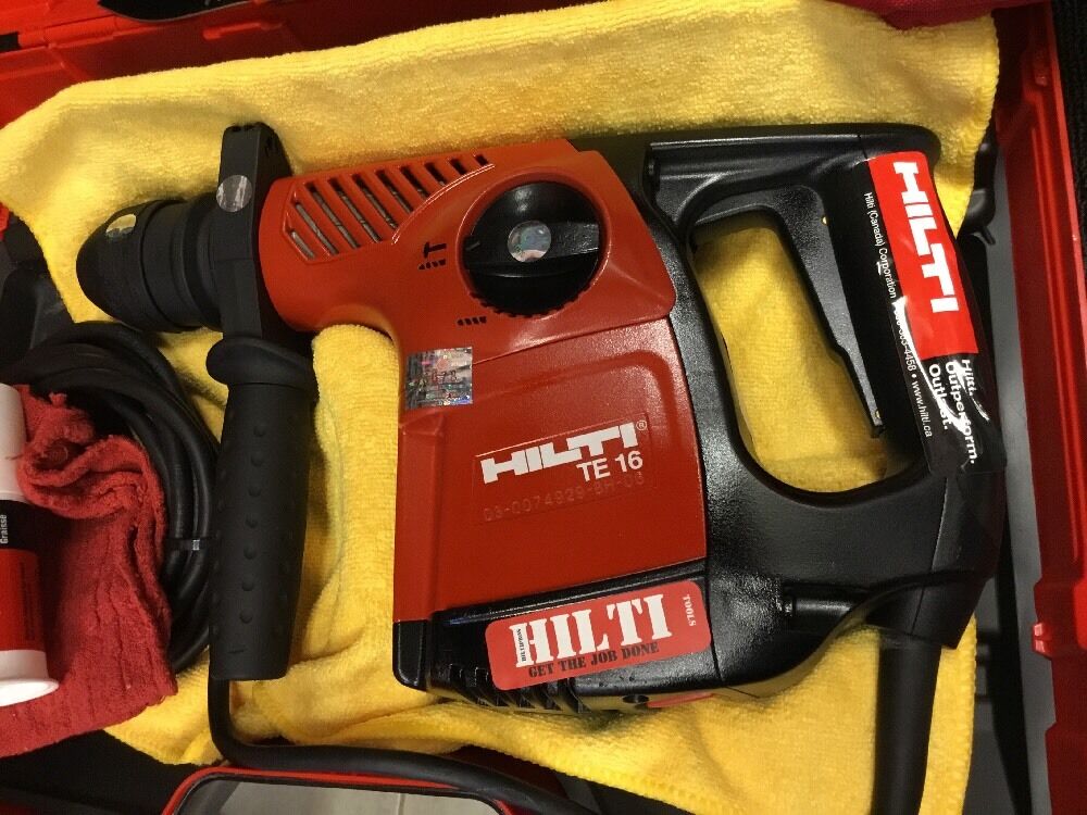 HILTI TE 16 DRILL,PREOWNED,FREE BITS,THERMO BOTTLE