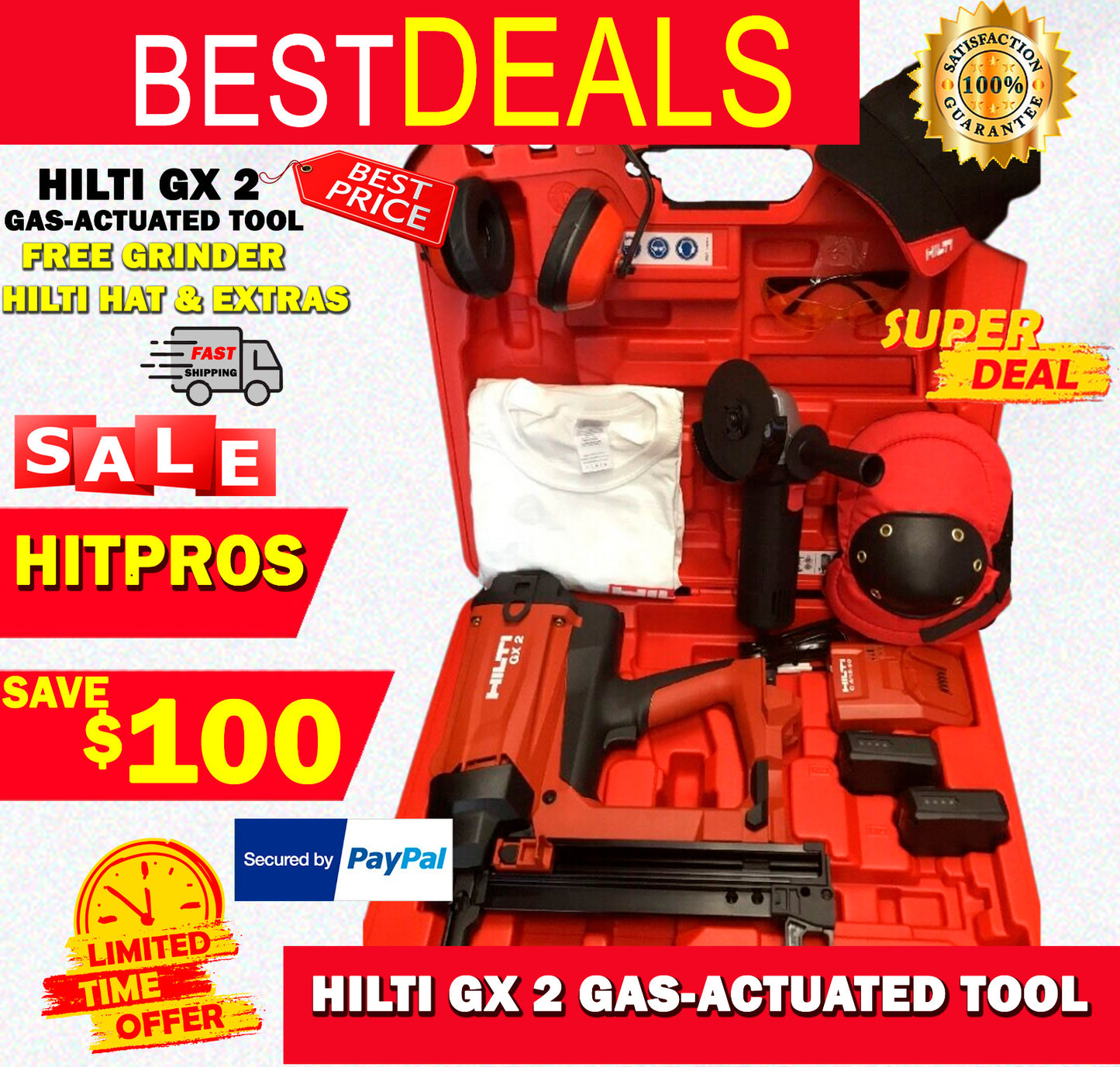 HILTI GX 2 GAS-ACTUATED TOOL, NEW