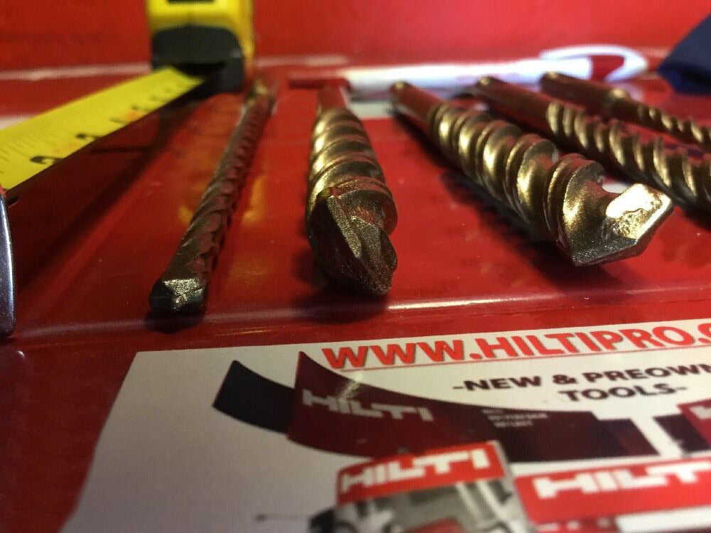 HILTI DRILL BIT 1/2", 3/8" SDS PLUS, SET OF 5