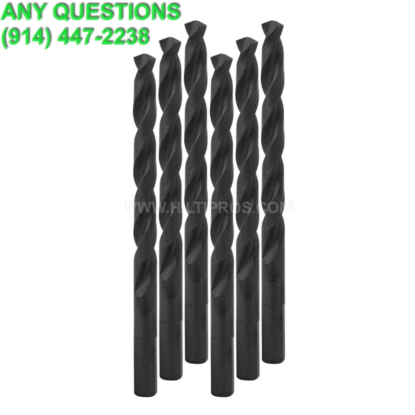 Milwaukee 48-89-2840 3/8" Thunderbolt Black Oxide Drill Bit, 6-Pack, FAST SHIP