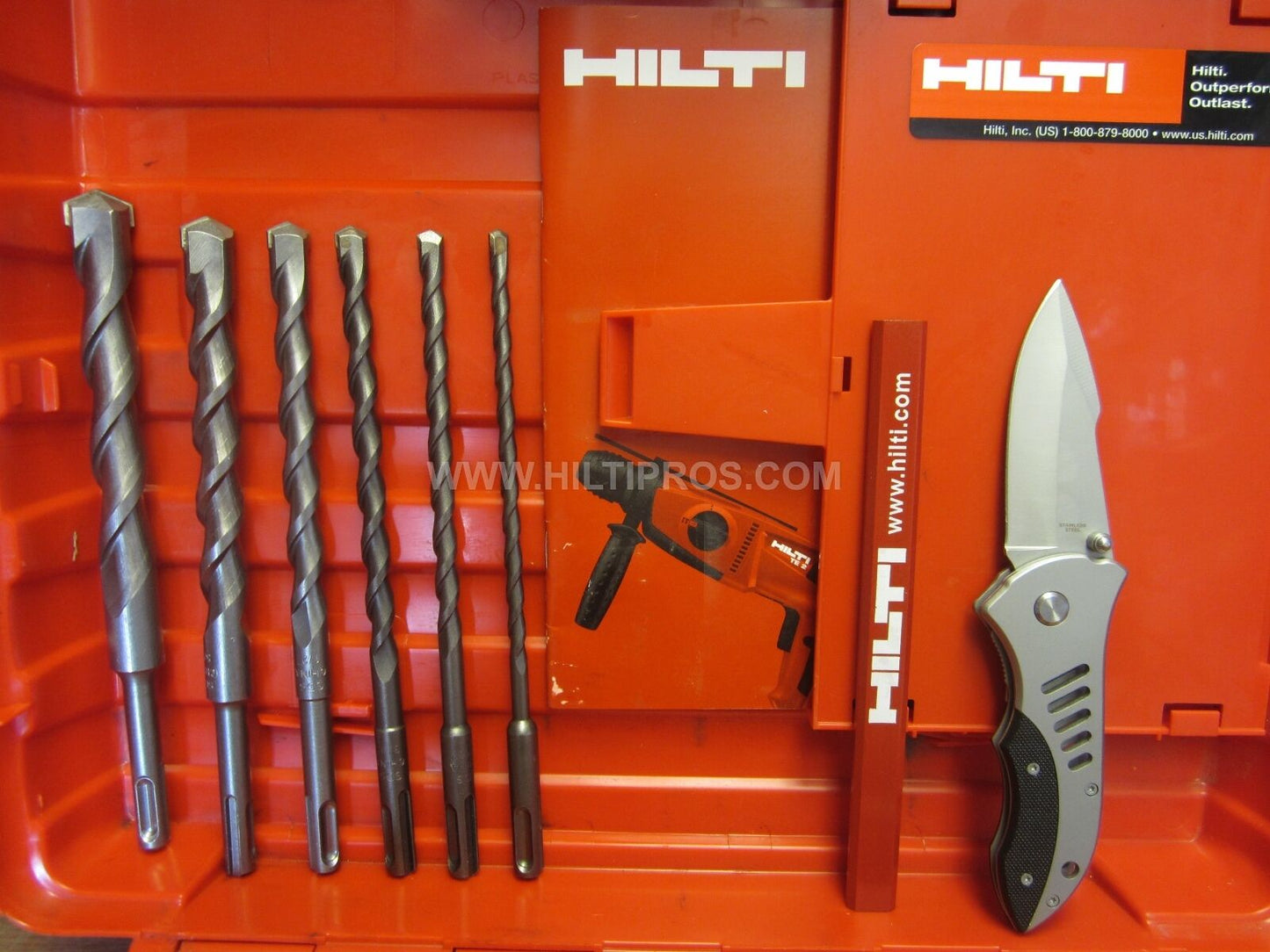 HILTI TE 2 HAMMER DRILL,PREOWNED, FREE BITS, EXTRAS