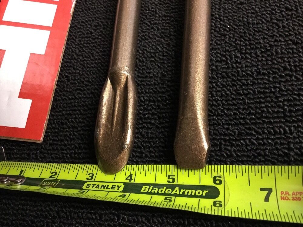 HILTI CHISEL SDS MAX SET FLAT 7/8" AND FLAT 1/2", PREOWNED