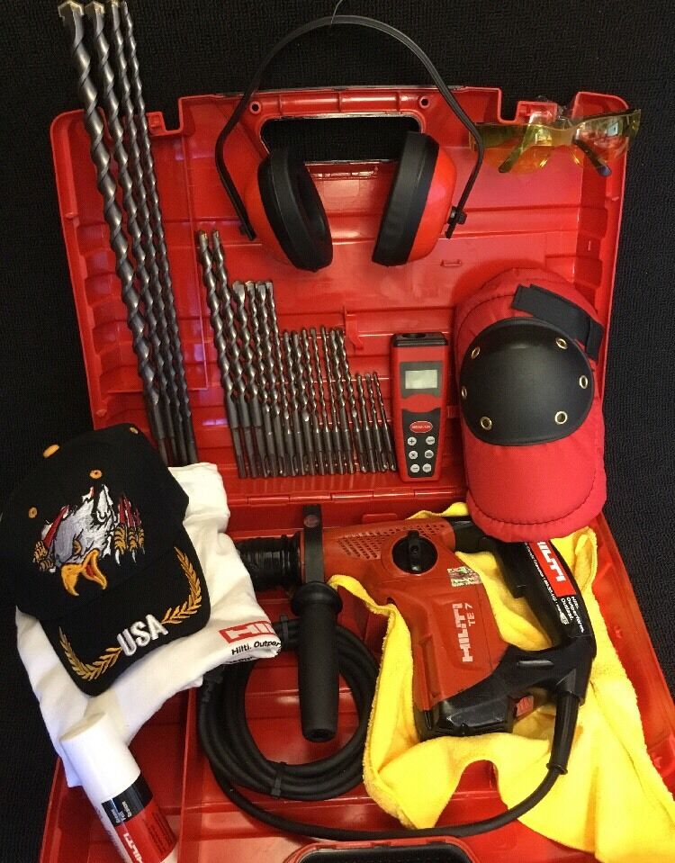 HILTI TE 7,PREOWNED, FREE LASER METER, BITS,  A LOT OF EXTRAS