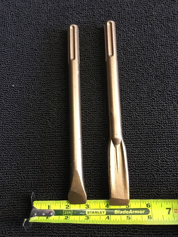 HILTI CHISEL SDS MAX FLAT (1" X 10-1/4") & (7/8" X 10-3/4") PREOWNED