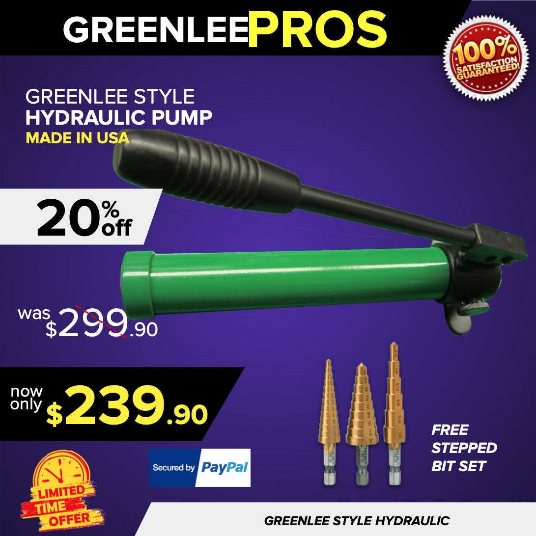 GREENLEE 767 HYDRAULIC STYLE HAND PUMP, BRAND NEW