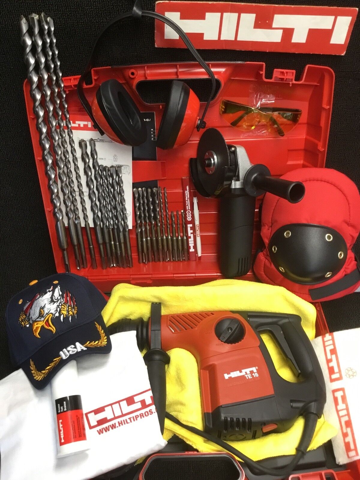 HILTI TE 16,BRAND NEW, FREE GRINDER, BITS, EXTRAS,