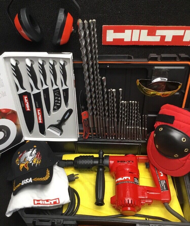 HILTI TE 17 HAMMER DRILL, PREOWNED, FREE KNIFE SET,  EXTRAS