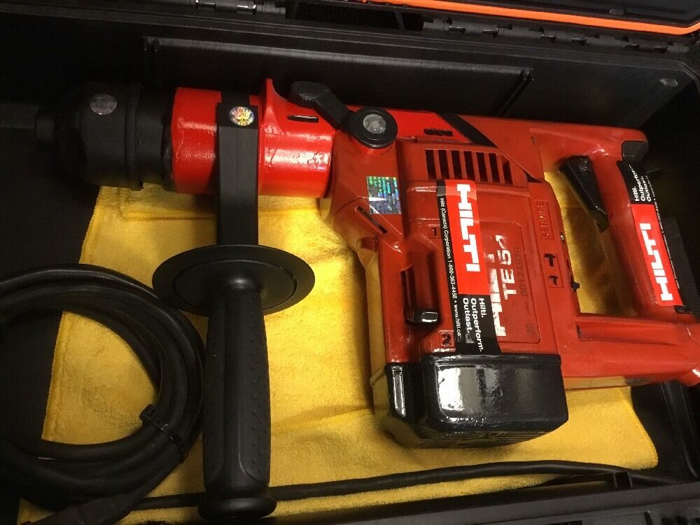 HILTI TE 54 DRILL, PREOWNED, FREE THERMO, BITS, CHISELS, EXTRAS, FAST SHIP