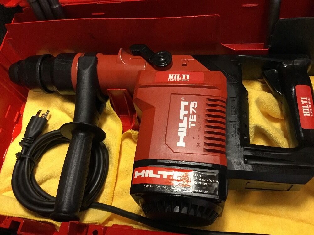 HILTI TE 75 HAMMER, GREAT CONDITION, FREE TABLET,  A LOT OF EXTRAS