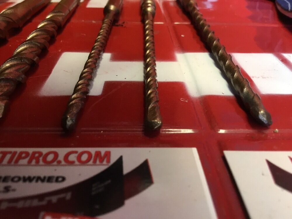 HILTI DRILL BIT 1/2", 1/4", 3/8" SDS PLUS, SET OF 5