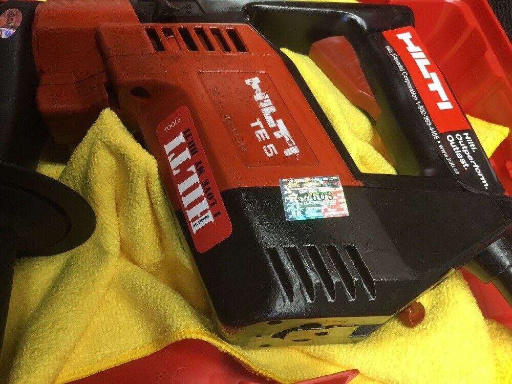 HILTI TE 5 PREOWNED, FREE ANDROID TABLET, REINFORCED HANDLE, BIT