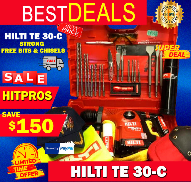 HILTI TE 30-C, STRONG, FREE DRILLS & CHISELS