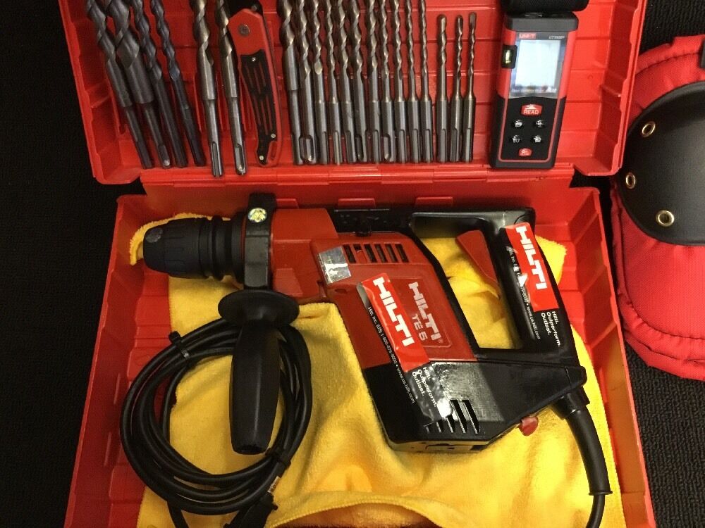 HILTI TE 5 PREOWNED, FREE LASER METER, BITS, LOT OF EXTRAS