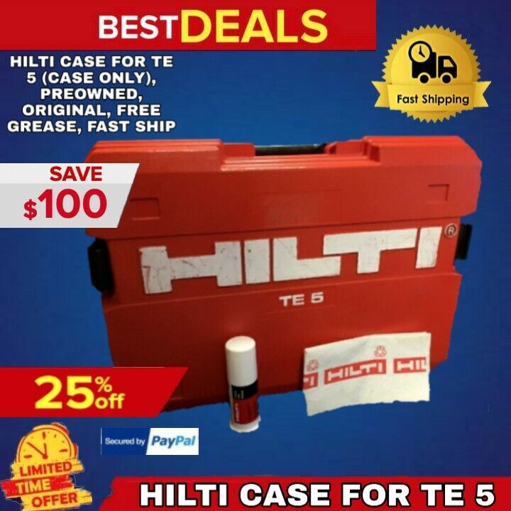 HILTI CASE FOR TE 5 (CASE ONLY), PREOWNED, ORIGINAL