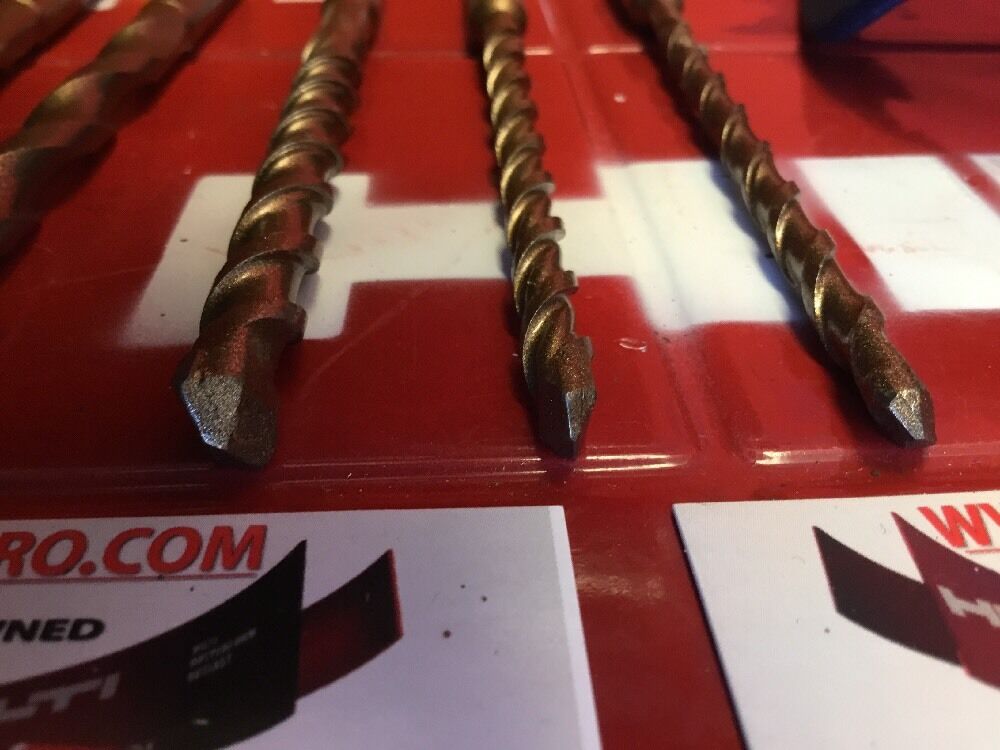 HILTI DRILL BIT 1/2", 3/8", 1/4" SDS PLUS, SET OF 5,