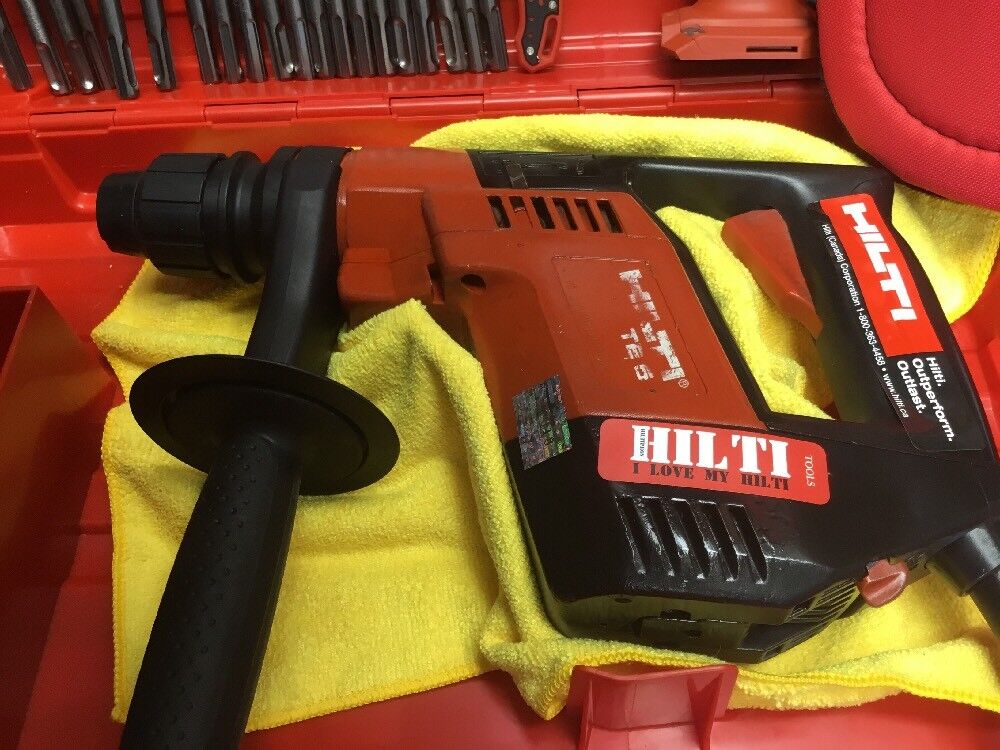 HILTI TE 5 HAMMER DRILL, FREE SID 2-A, REINFORCED HANDLE, BITS