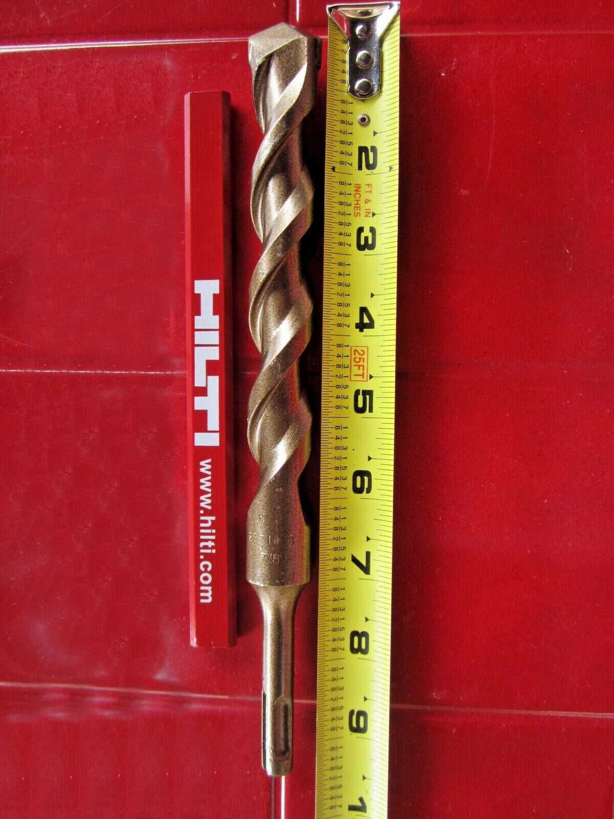 HILTI TE-C 7/8 x 9", SDS PLUS, PREOWNED,FREE HILTI PENCIL,L@@K, FAST SHIPPING