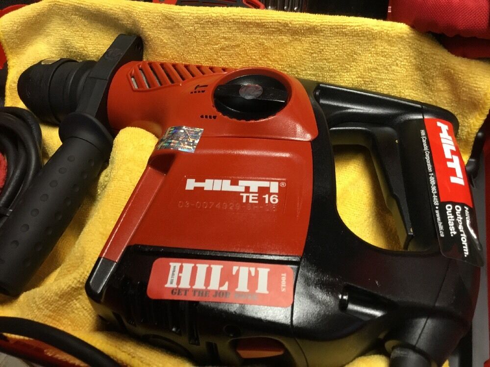 HILTI TE 16 DRILL,PREOWNED,FREE BITS,THERMO BOTTLE